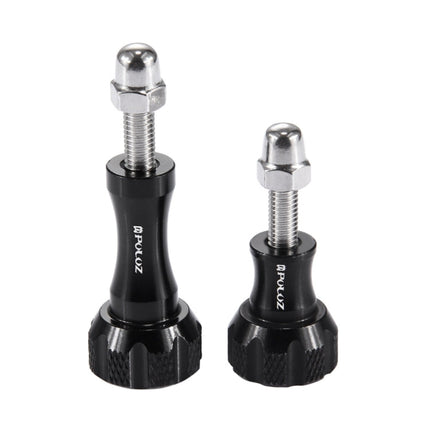 PULUZ CNC Aluminum Thumb Knob Stainless Bolt Nut Screw Set for GoPro, Insta360, DJI and Other Action Cameras, 2 Black Screws (Aluminum), 2 Gold Screws (Aluminum), 2 Blue Screws (Aluminum), 2 Red Screws (Aluminum)
