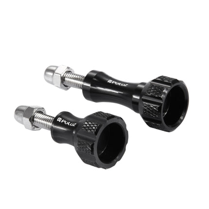 PULUZ CNC Aluminum Thumb Knob Stainless Bolt Nut Screw Set for GoPro, Insta360, DJI and Other Action Cameras, 2 Black Screws (Aluminum), 2 Gold Screws (Aluminum), 2 Blue Screws (Aluminum), 2 Red Screws (Aluminum)