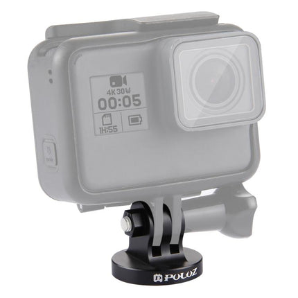 PULUZ 1/4 inch Screw Hole Tripod Mount CNC Adapter for GoPro, Insta360, DJI and Other Action Cameras