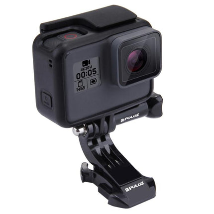 PULUZ Black Vertical Surface J-Hook Buckle Mount for PULUZ Action Sports Cameras Jaws Flex Clamp Mount for GoPro, Insta360, DJI and Other Action Cameras, J-Hook Mount