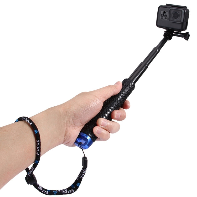 PULUZ Handheld Extendable Pole Monopod for GoPro, Insta360, DJI and Other Action Cameras, Length: 19-49cm