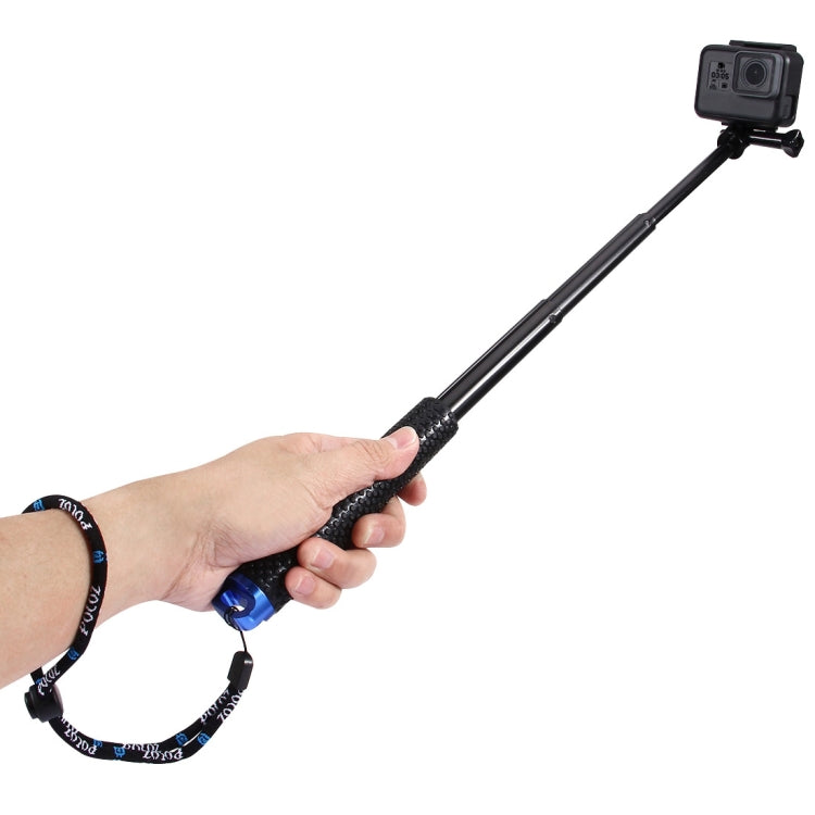 PULUZ Handheld Extendable Pole Monopod for GoPro, Insta360, DJI and Other Action Cameras, Length: 19-49cm