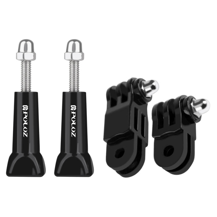 PULUZ Adjustable 3-Way Pivot Arm with 2 Long Screws for PULUZ Action Sports Cameras Jaws Flex Clamp Mount for GoPro, Insta360, DJI and Other Action Cameras
