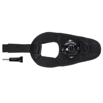PULUZ 360 Degree Rotation Glove Style Palm Strap Mount Band for GoPro, Insta360, DJI and Other Action Cameras, Glove Palm Strap