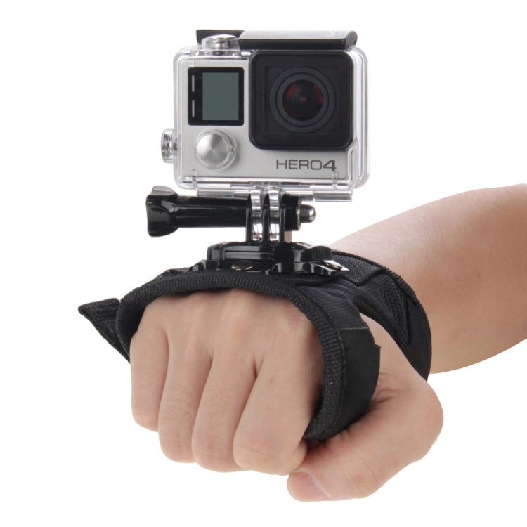 PULUZ 360 Degree Rotation Glove Style Palm Strap Mount Band for GoPro, Insta360, DJI and Other Action Cameras