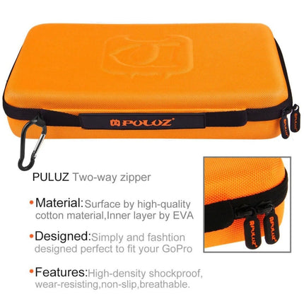 PULUZ Waterproof Carrying and Travel Case for for GoPro, Insta360, DJI and Other Action Cameras Accessories, Large Size: 32cm x 22cm x 7cm