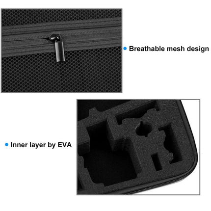 PULUZ Waterproof Carrying and Travel Case for for GoPro, Insta360, DJI and Other Action Cameras Accessories, Large Size: 32cm x 22cm x 7cm