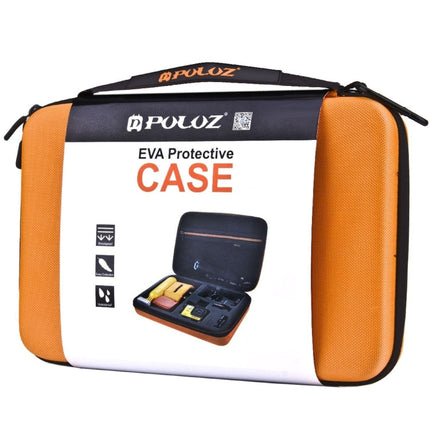 PULUZ Waterproof Carrying and Travel Case for for GoPro, Insta360, DJI and Other Action Cameras Accessories, Large Size: 32cm x 22cm x 7cm