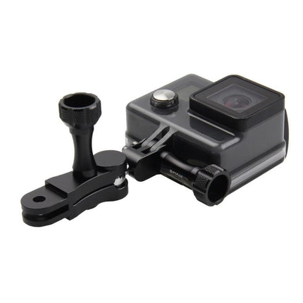 PULUZ CNC Aluminum Ball Joint Mount with 2 Long Screws for GoPro, Insta360, DJI and Other Action Cameras, CN Stock