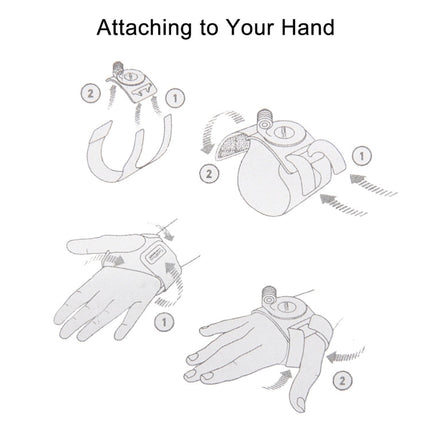 PULUZ 3 in 1 Hand Wrist Arm Leg Straps 360-degree Rotation Mount for GoPro, Insta360, DJI and Other Action Cameras