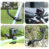 PULUZ Action Sports Cameras Jaws Flex Clamp Mount for GoPro, Insta360, DJI and Other Action Cameras