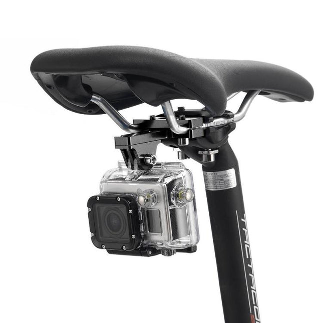 PULUZ Aluminium Alloy Bike Seat Cushion Mount for for GoPro, Insta360, DJI and Other Action Cameras, Seat Mount