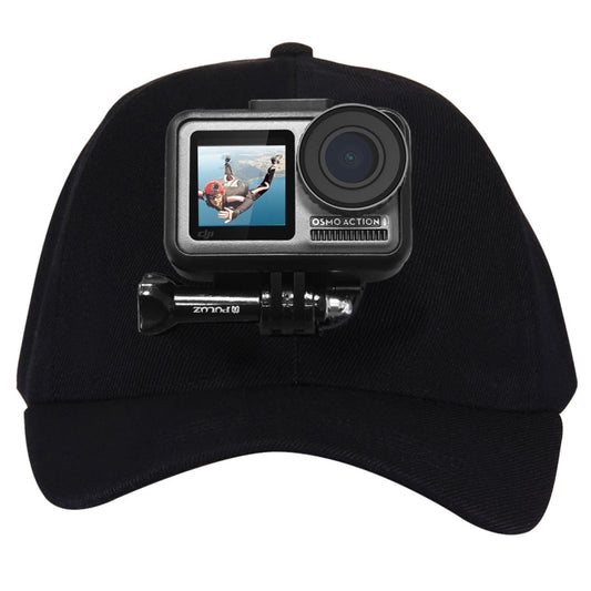 PULUZ Baseball Hat with J-Hook Buckle Mount & Screw for GoPro, DJI OSMO Action and Other Action Cameras, Baseball Hat Black Color, Baseball Hat Red Color, Baseball Hat Dark Blue Color, Baseball Hat Black (US Stock), Baseball Hat Red (US Stock)