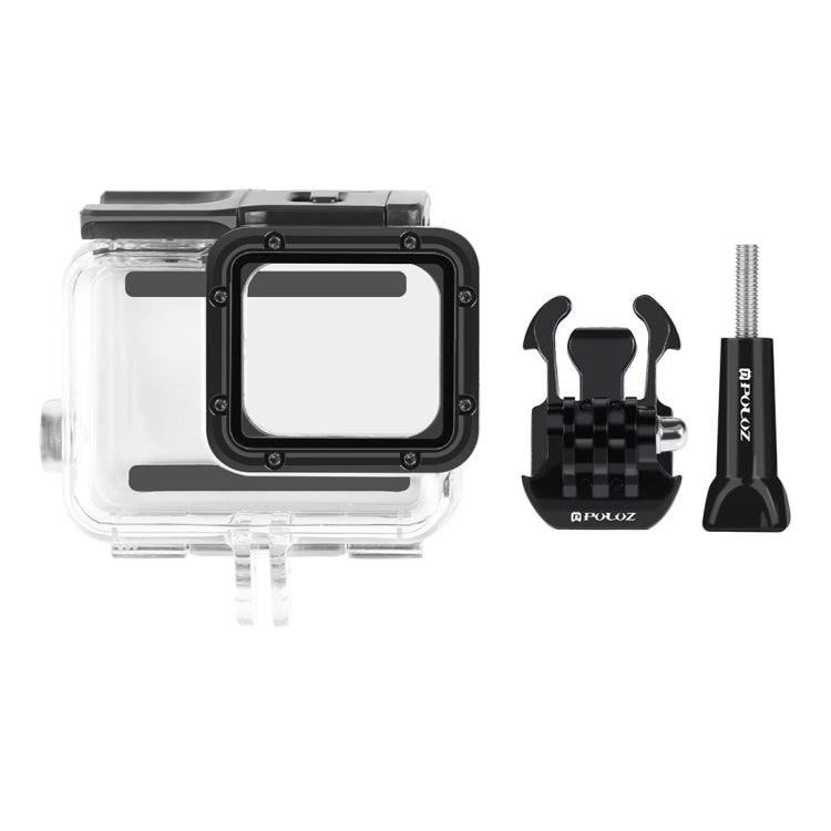 PULUZ for GoPro HERO(2018) / HERO7 Black /6 /5 60m Underwater Waterproof Housing Diving Protective Case with Buckle Basic Mount & Screw