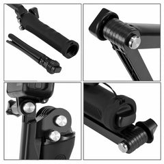 PULUZ 3-Way Grip Foldable Tripod Selfie-stick Extension Monopod for GoPro, Insta360 ONE R, DJI Osmo Action and Other Action Cameras, Length: 20-58cm, Length: 20-58cm, Length: 20-58cm(AE)