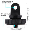 PULUZ 1/4 inch Screw Tripod Mount Adapter for GoPro, Insta360, DJI and Other Action Cameras 5mm Diameter Screw Hole, 3.3cm Diameter, 3.3cm Tripod Mount Adapter