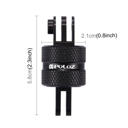 PULUZ 360 Degree Rotation CNC Swivel Pivot Extension Arm Tripod Mount for GoPro, Insta360, DJI and Other Action Cameras, Extension Adapter