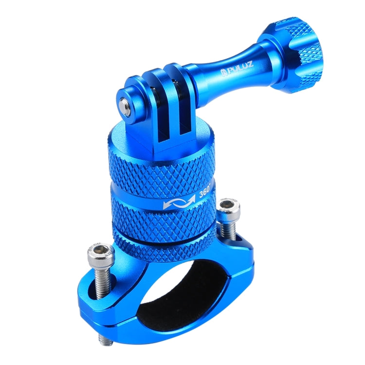 PULUZ 360 Degree Rotation Bike Aluminum Handlebar Adapter Mount with Screw for GoPro, Insta360, DJI and Other Action Cameras, AE Stock (Blue), US Stock (Red), China Stock (Red), US Stock (Blue), China Stock (Blue), US Stock (Black), China Stock (Black)