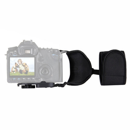 PULUZ Soft Neoprene Hand Grip Wrist Strap with 1/4 inch Screw Plastic Plate for SLR / DSLR Cameras