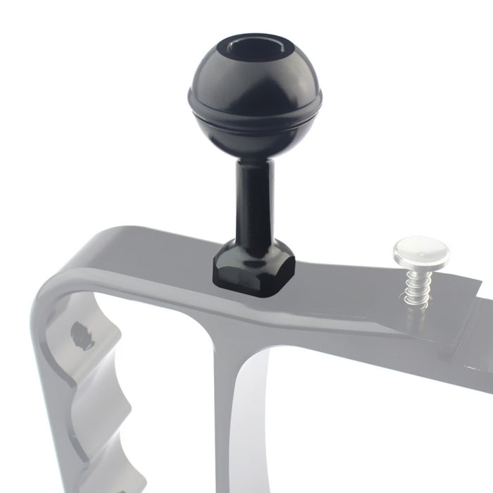 PULUZ 1/4 inch Screw Aluminum Ball Adapter Mount for GoPro, Insta360, DJI and Other Action Cameras, Diameter: 2.5cm, 1/4 inch Screw(Black), 1/4 inch Screw(Blue)