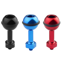 PULUZ 1/4 inch Screw Aluminum Ball Adapter Mount for GoPro, Insta360, DJI and Other Action Cameras, Diameter: 2.5cm, 1/4 inch Screw(Black), 1/4 inch Screw(Blue), 1/4 inch Screw (Red)