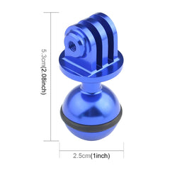 PULUZ  CNC Aluminum Ball Head Adapter Mount for GoPro, Insta360, DJI and Other Action Cameras, Diameter: 2.5cm, Aluminum Ball (Blue), Aluminum Ball (Red), Aluminum Ball (Black)