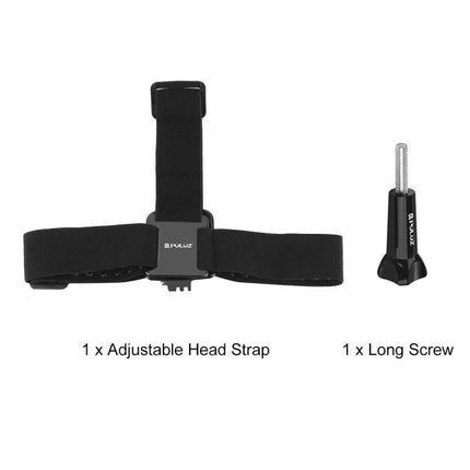 PULUZ Elastic Mount Belt Adjustable Head Strap for GoPro, Insta360 ONE R, DJI Osmo Action and Other Action Cameras