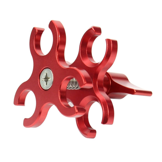 PULUZ Triple Ball Clamp Open Hole Diving Camera Bracket CNC Aluminum Spring Flashlight Clamp for Diving Underwater Photography System