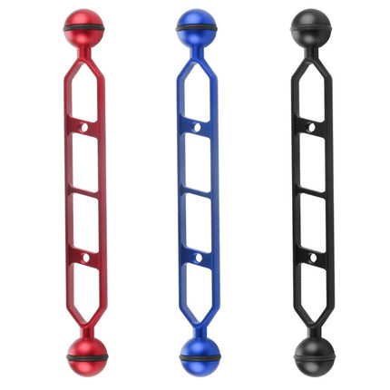 PULUZ 9.0 inch 22.8cm Aluminum Alloy Dual Balls Arm, Ball Diameter: 25mm, 9.0 inch (Blue)