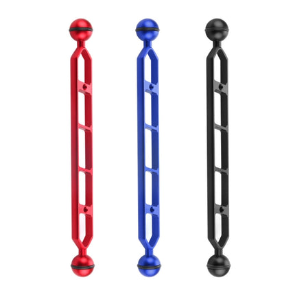 PULUZ 11.0 inch 27.9cm Aluminum Alloy Dual Balls Arm, Ball Diameter: 25mm, 11.0 inch (Blue), 11.0 inch (Red), 11.0 inch (Black)