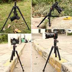 PULUZ  Pocket Mini Microspur Photos Magnesium Alloy Tripod Mount with 360 Degree Ball Head  for DSLR &  Digital Camera, Adjustable Height: 24.5-57cm, Load Max: 3kg, Microspur Tripod