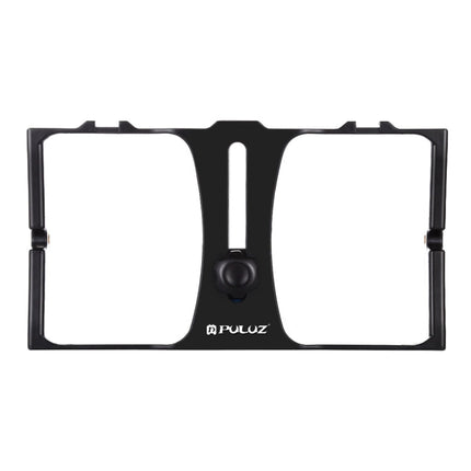 PULUZ Vlogging Live Broadcast Smartphone Video Rig Filmmaking Recording Handle Stabilizer Bracket for iPhone, Galaxy, Huawei, Xiaomi, HTC, LG, Google, and Other Smartphones, Vlogging Rig