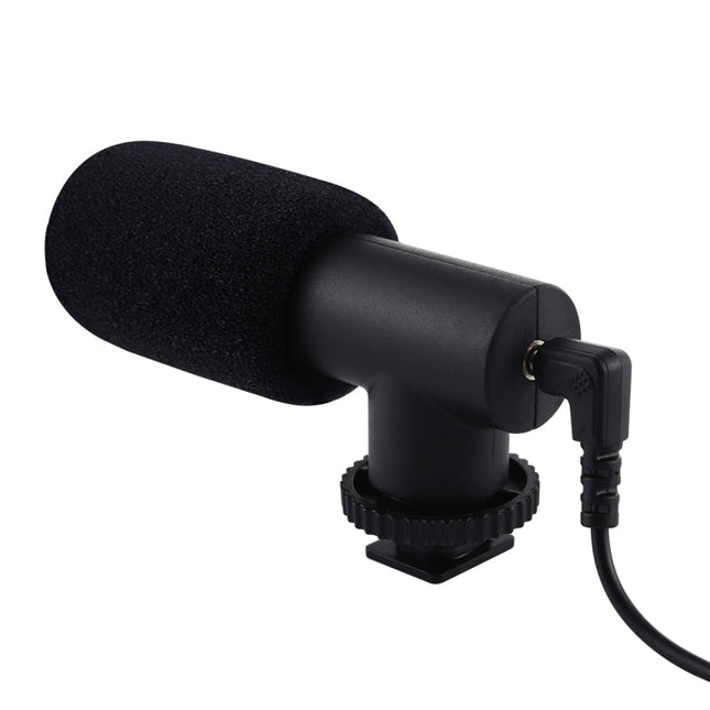 PULUZ 3.5mm Audio Stereo Recording Vlogging Professional Interview Microphone for DSLR & DV Camcorder, Smartphones, Mini Microphone
