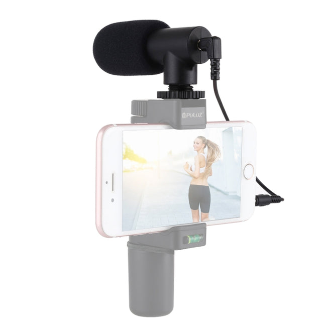 PULUZ 3.5mm Audio Stereo Recording Vlogging Professional Interview Microphone for DSLR & DV Camcorder, Smartphones, Mini Microphone