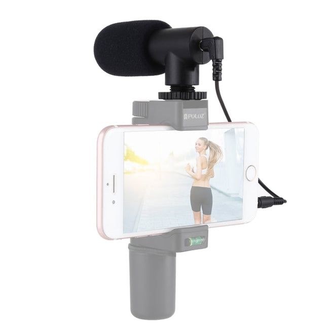 PULUZ 3.5mm Audio Stereo Recording Vlogging Professional Interview Microphone for DSLR & DV Camcorder, Smartphones, Mini Microphone