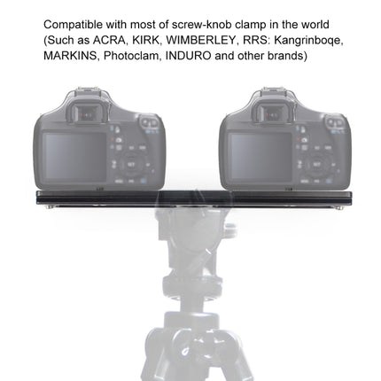 PULUZ 200mm Length PU-200 Aluminum-magnesium Alloy Quick Release Plate QR Clamp for Benro B3 / J2 /J3 Tripod Ball Head