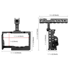 PULUZ Video Camera Cage Stabilizer with Handle for Sony A6600 / ILCE-6600, For Sony A6600