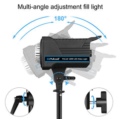 PULUZ 220V 120W Studio Video Light Dual Color Temperature Built-in Dissipate Heat System with Remote Control