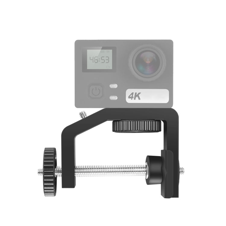 PULUZ Heavy Duty C Clamp Camera Clamp Mount with 1/4 inch Screw for GoPro, Insta360, DJI and Other Action Cameras