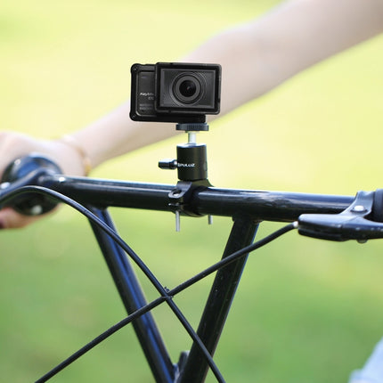 PULUZ Bike Aluminum Handlebar Tripod Ball Head Adapter Mount for DJI, Insta360, GoPro and Other Action Cameras, Ball Head Mount