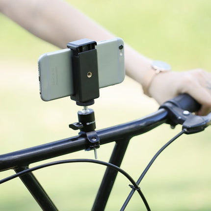 PULUZ Bike Aluminum Handlebar Tripod Ball Head Adapter Mount for GoPro HERO10 Black / HERO9 Black / HERO8 Black /7 /6 /5 /5 Session /4 Session /4 /3+ /3 /2 /1, DJI Osmo Action, Xiaoyi and Other Action Cameras, Ball Head Mount