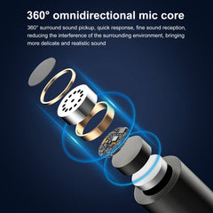 PULUZ Wireless Lavalier Noise Reduction Reverb Microphone for 8-Pin Device, Support Phone Charging