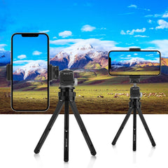 PULUZ Dual Cold Shoes Aluminum Alloy Tripod Ball Head Adapter