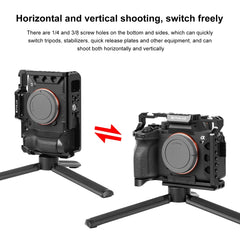 PULUZ Metal Camera Cage Stabilizer Rig for Sony A7 IV / ILCE-7M4 / A7M4 / A7M3 / A7R3  / A7R III, For Sony A7 IV Cage