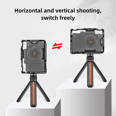 PULUZ Metal Camera Cage Stabilizer Rig for Sony A7 IV / ILCE-7M4 / A7M4 / A7M3 / A7R3  / A7R III / A7R5