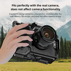 PULUZ Metal Camera Cage Stabilizer Rig for Sony A7 IV / ILCE-7M4 / A7M4 / A7M3 / A7R3  / A7R III / A7R5