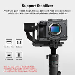 For Sony ILME-FX30 / FX3 PULUZ Metal Camera Cage Stabilizer Rig with NOTA Slider, For Sony ILME-FX30 / FX3