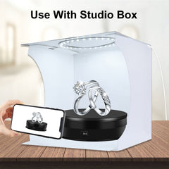 PULUZ 15cm Adjusting Speed Rotating Turntable Display Stand, Load: 3kg, 15cm Load 3kg Black, 15cm Load 3kg White