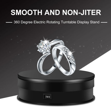PULUZ 15cm Adjusting Speed Rotating Turntable Display Stand, Load: 3kg, 15cm Load 3kg Black, 15cm Load 3kg White