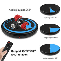 PULUZ 45cm Remote Control Adjusting Speed Rotating Turntable Display Stand, Black, Load 100kg, 45cm Load 100kg Black AU Plug, 45cm Load 100kg Black EU Plug, 45cm Load 100kg Black UK Plug, 45cm Load 100kg Black US Plug